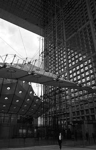 Paris photos in black and white - Arche Défense