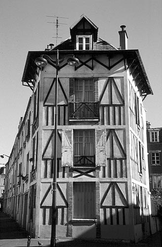 Paris photos in black and white - Maison 13e Arrondissement