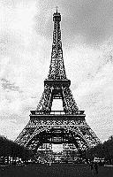 Paris black and white photos - Eiffel Tower