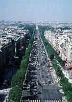 Paris photos - Champs Elyses as seen from the Arc de Triomphe